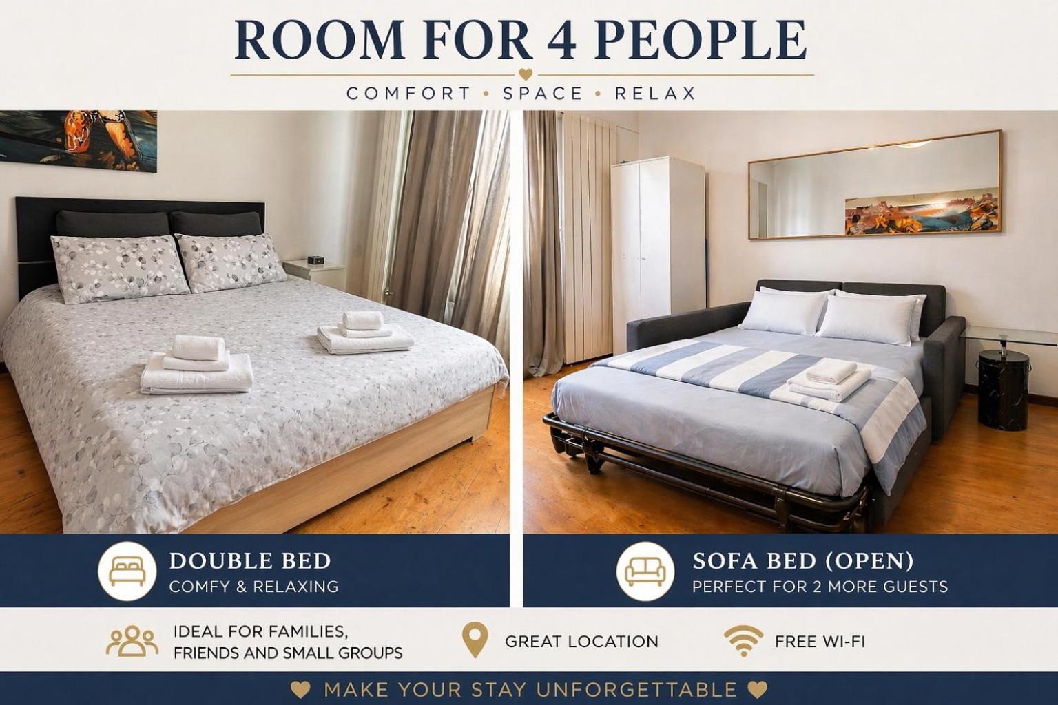 Milano Brenta Suites Room For 4 — Foto 3